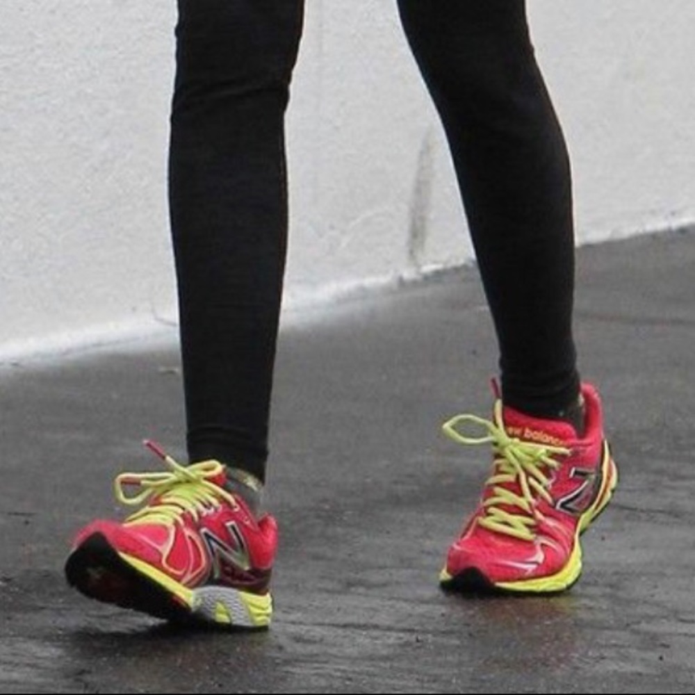 New Balance hot pink sneakers